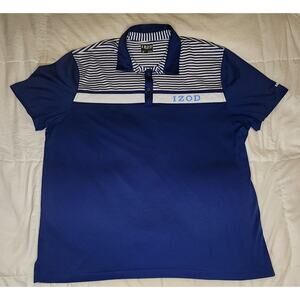Izod Golf Polo Shirt Men's Size XL Blue Collared Short Sleeve Athletic Quick Dry